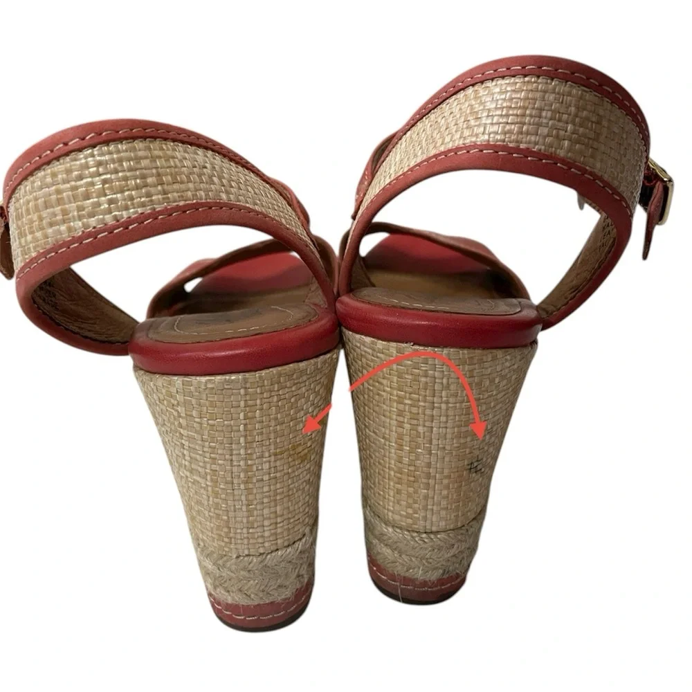 Clarks women’s Amelia Air leather espadrille wedge platform sandals